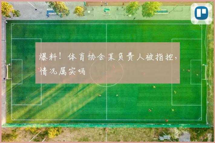 爆料!体育协会某负责人被指控,情况属实吗